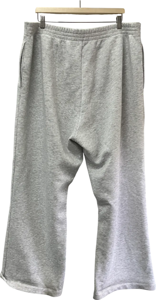 ASOS Grey Curve Tailored Wide Leg Trousers With Pleat Detail UK XL