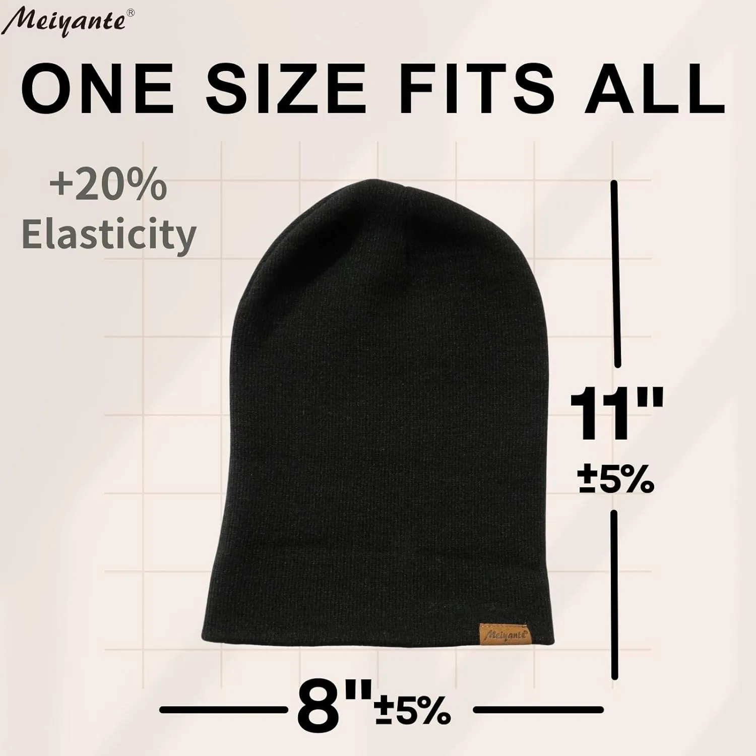 Beanie Hats for Men & Women - Warm Stocking Caps for Men & Women, Cuffed Knit Thermal Hats, Gift for Him & Her