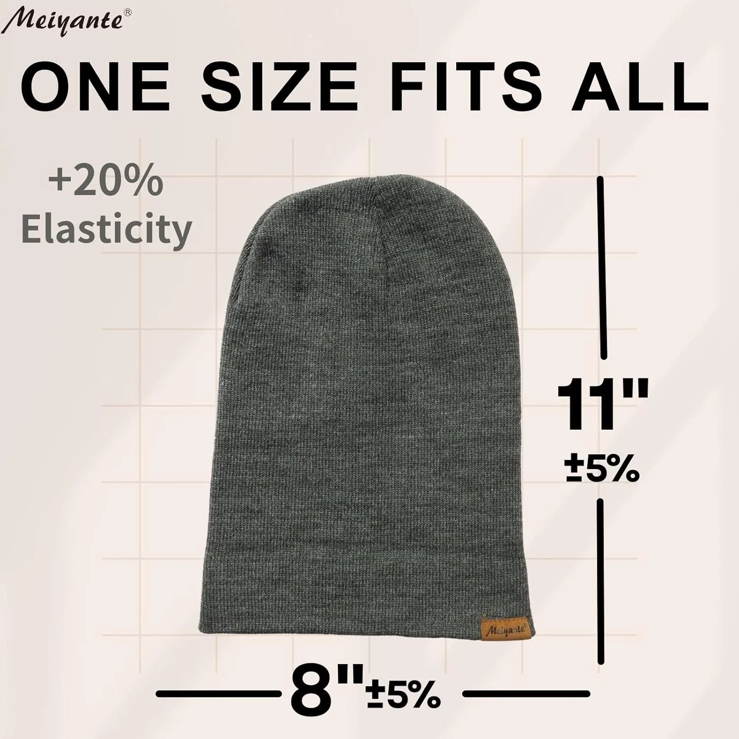Beanie Hats for Men & Women - Warm Stocking Caps for Men & Women, Cuffed Knit Thermal Hats, Gift for Him & Her