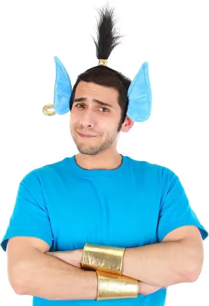 Disney Aladdin Genie Headband & Cuffs Kit - Faux Fur Ears with Adjustable Cuffs