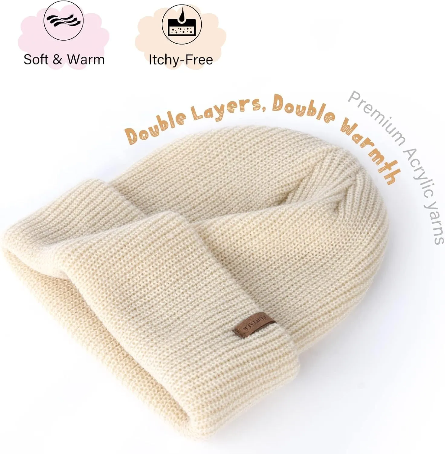 FURTALK Toddler Beanie Baby Boys Girls Beanies Kids Winter Hats Children Knit Warm Caps