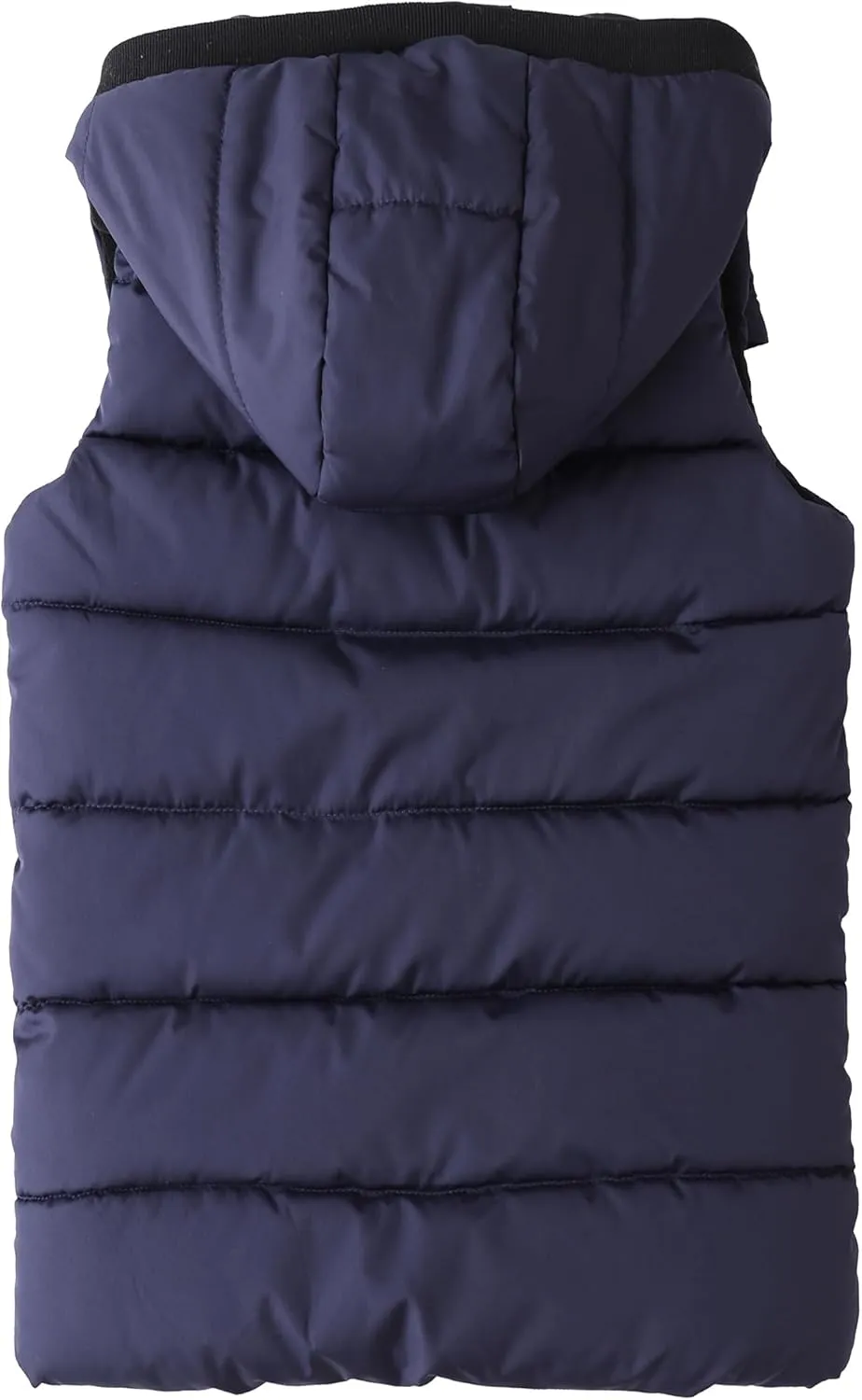 Hiheart Boys Girls Zip-up Fleece Lined Cotton Padded Vest with Hood