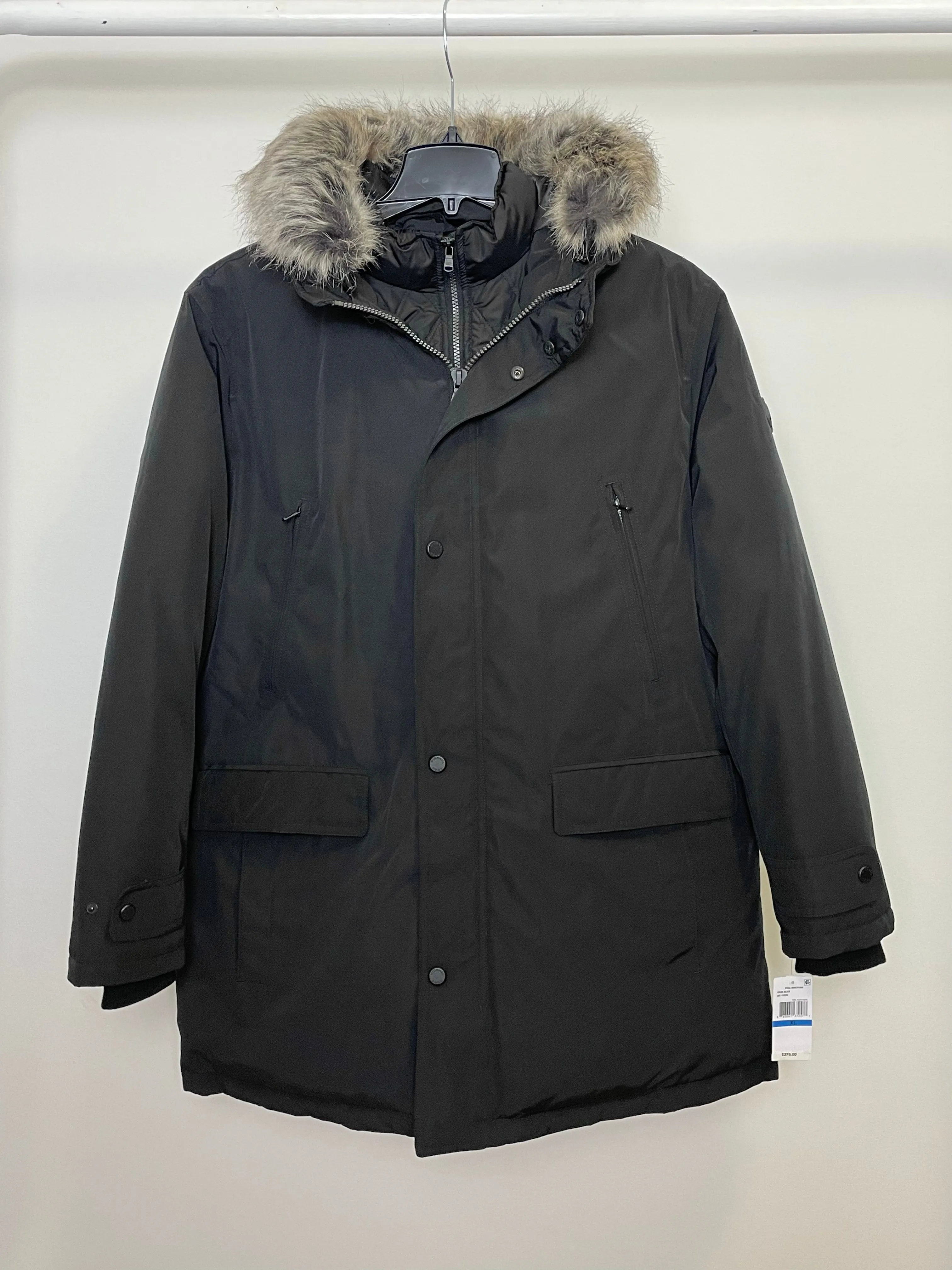 Men’s Faux Fur Parka Coat