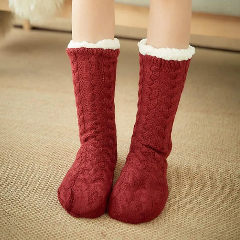 Sherpa Lined Slipper Socks