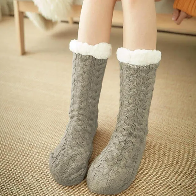 Sherpa Lined Slipper Socks
