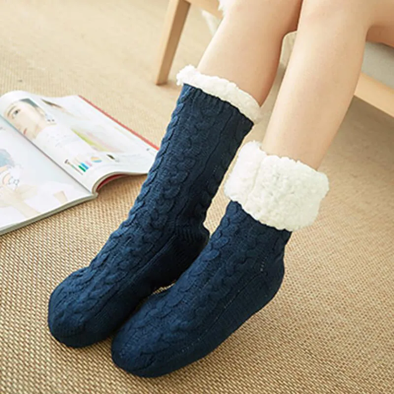 Sherpa Lined Slipper Socks