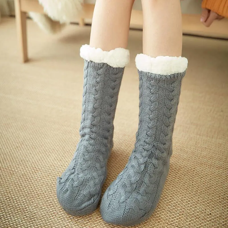 Sherpa Lined Slipper Socks