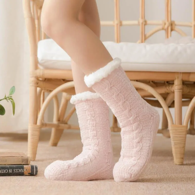 Sherpa Lined Slipper Socks