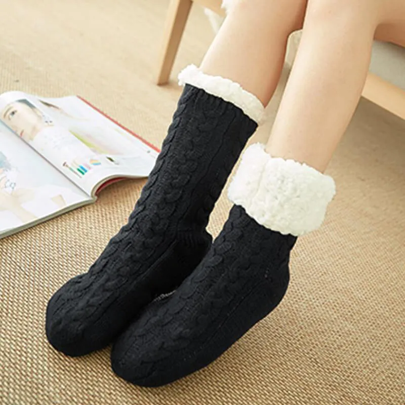Sherpa Lined Slipper Socks