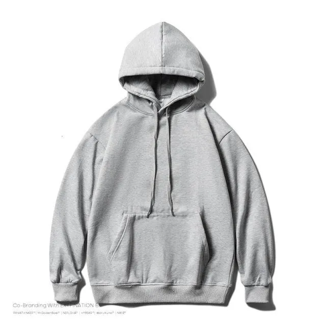 Wjczt Woman&#39;s Solid 12 Colors Korean Hooded Sweatshirts Female 2020 Cotton Thicken Warm Hoodies Couple Spring Fashion Clothes