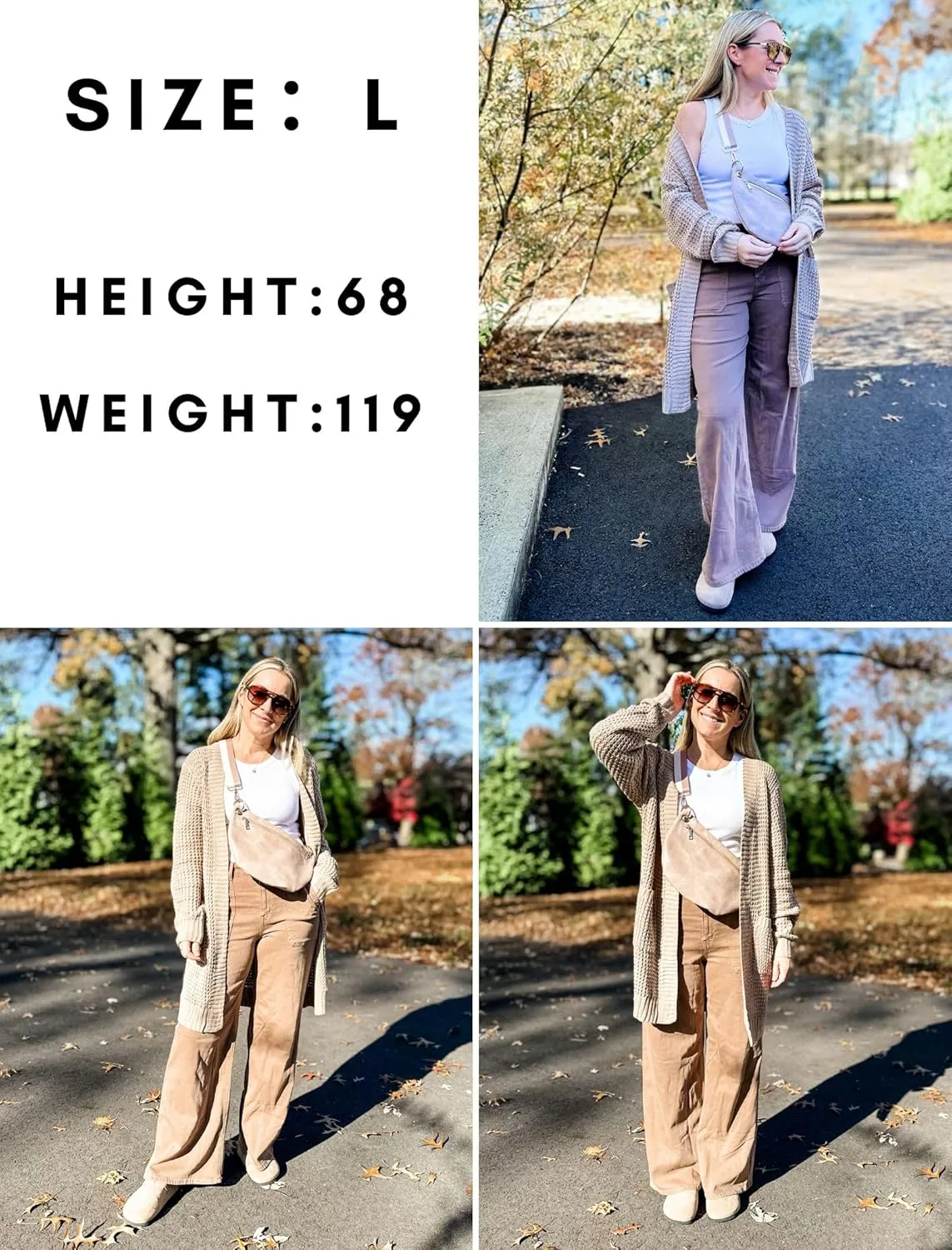 Zeagoo Women's 2025 Fall Open Front Cardigan Long Batwing Sleeve Chunky Knit Sweater Loose Outerwear Coats with Pockets